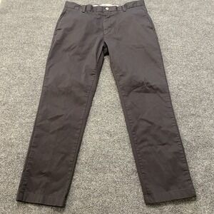 Spoke Build B Sharps Chino Pants Mens 34x29 Designer Straight Leg Stretch Fit